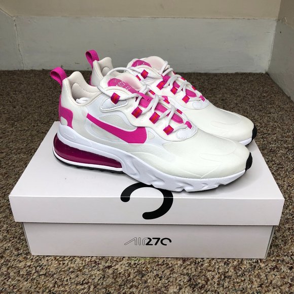 Nike Shoes New Nike Air Max 27 React Women Whitefire Pink Poshmark